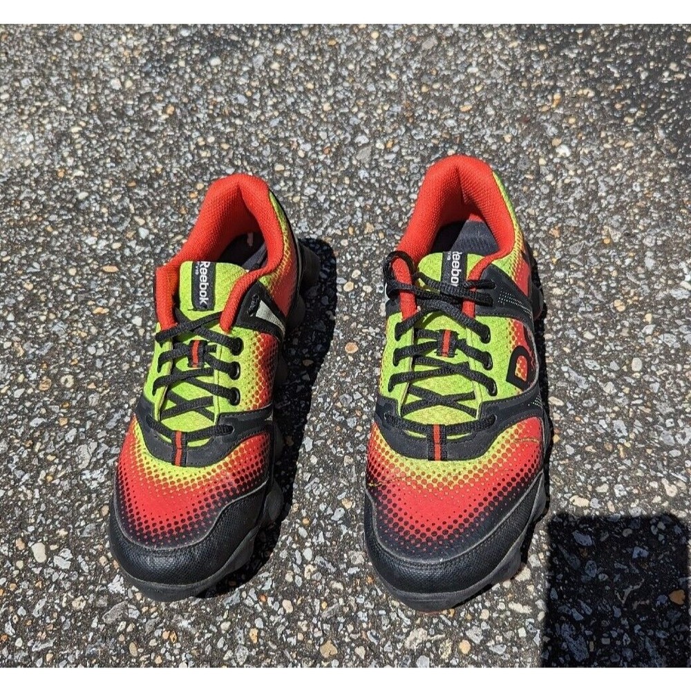 RARE Reebok ATV  19 Sonic Rush M40630 Mens Size 8.5 Running Shoe Red Black Neon